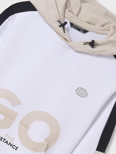 Mayoral Contrast Pullover for Boys Whit-Quarz3