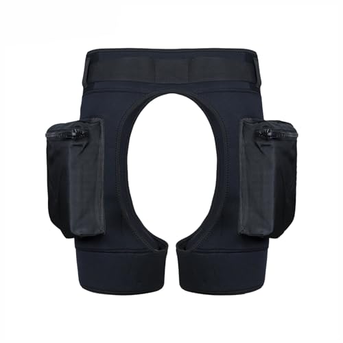 CRONDA 3mm Diving Shorts with Pockets, Treasure Hunting Free Diving Spearfishing Snorkeling Diving Wetsuit for Men and Women