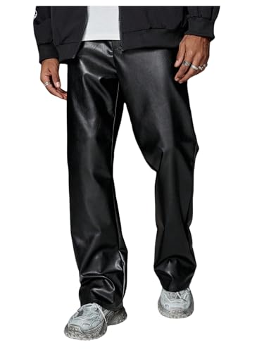 Pantalon évasé en cuir homme Floerns idéal pour vos soirées branchées et concerts