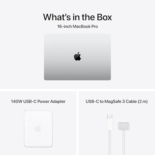 Image of Apple 2026 MacBook Pro Laptop with Apple M5 Max chip with 18-core CPU and 40-core GPU: Built for AI, 16.2-inch Display, 48GB Unified Memory, 2TB SSD, Wi-Fi 7; Silver with AppleCare+ (3 years)