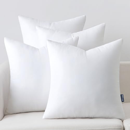 Image of MIULEE 20x20 Pillow Inserts Set of 4, Throw Pillows for Sofa Couch Bed