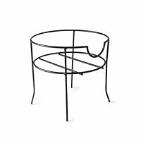 Lacor - 61955 - Wasserkannenhalter, Getränkespenderhalterung, Kannenhalter mit Ref. 61951, Easy Cleaning, Stahldraht, widerstandsfähig und langlebig, 19,5 x 18,5cm, Mattschwarz