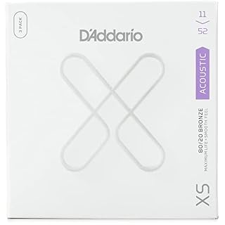 D’addario XSABR1152-3P – 3 jeux de cordes XS 80/20 Bronze guitare acoustique – 11-52 - Les Beatles, Paul McCartney, John Lennon, RIngo Starr, George Harrison
