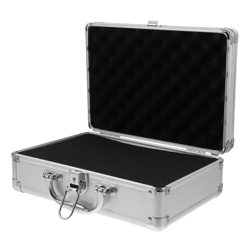 Aluminum Alloy Hard Briefcase Impact-absorbing Sponge Inserts Storage Case for Instruments Makeup and Tools Compact Design Comfortable Handle for
