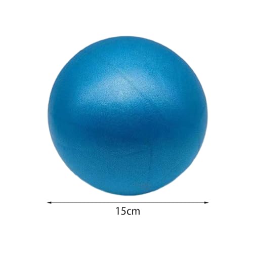 Harilla Small Pilates Ball Exercise Ball for Kids 6 inch Anti Burst Mini Yoga Ball Core Ball for Balance Stability Squishy, Blue - Image 3