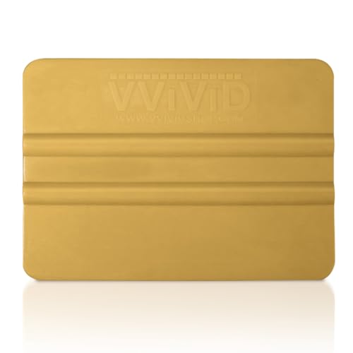 VViViD Gold Vinyl Wrap Squeegee - Nylon-Reinforced Tool for Car Wraps, Window Tint & Decals - (1 Pack)