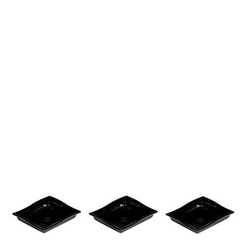 Conjunto de Molheira Shoyu 60ml 3 Peças Preto em Polipropileno MasterChef VEM