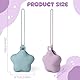HAGOT 2 Pack Schnullerbox Silikon, Box Dummy, Schnullerbox für Unterwegs Sterndesign, Schnuller-aufbewahrung, Dummy Boxen BPA-frei, Sicheres Baby Zubehör, Blau + Lila