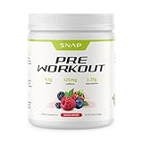 Snap Supplements Pre Workout Beet Root Powder, Nitric Oxide Supplements for Men and Women - Energy and Circulation Support, 8.8 oz, (30 Servings,1 Month Supply), Mixed Berry