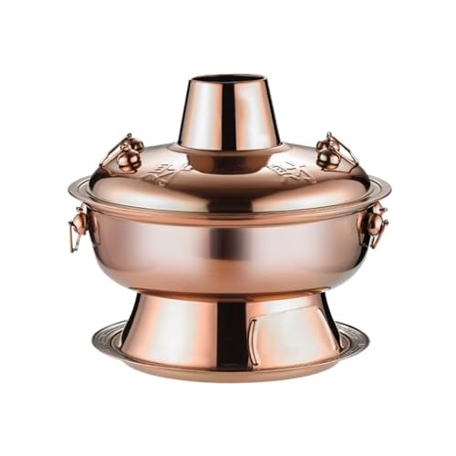 Olla Hot Pot Vintage 32cm Acero Inoxidable Cobre miniatura 1