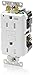 Leviton 15A-125V Extra-Heavy Duty Industrial Grade Weather/Tamper-Resistant Duplex Self-Test GFCI Receptacle, G5262-WTW, White, 15-Amp