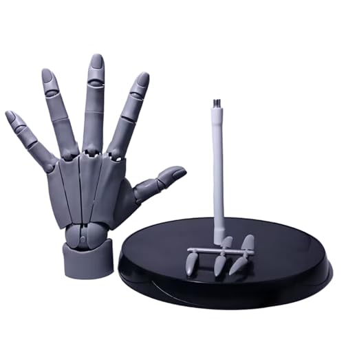Mano di manichino, Modello Modello 1: 1 Pvc di manichino a sinistra flessibile articolato posizionabile per artisti, pittura, visualizzazione, decorazione della scrivania