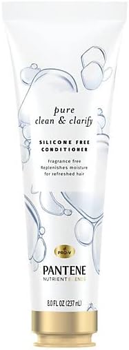 Pantene Pro-V Nutrient Blends Pure Clean & Clarify Conditioner, Silicone and Fragrance Free, 8 fl oz