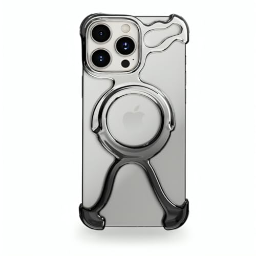 Sanlinba iPhone 14 用ケース MagSafe対応 放熱 冷却 薄型 軽量 全面保護 フレームレス中空 グラデーションカラー 耐衝撃 マグネット ケース ワイヤレス充電対応 指紋防止 アイフォン 14 カバー