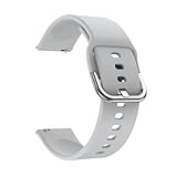 PIGLOLKINY Cinturino in silicone 20/22mm for Amazfit GTS 4/3/2e/GTS2 Mini/GTR 42/47mm/GTR 4/3 Pro/2/2e cinturino sportivo Bip for orologio(Gray S9,20mm watch band)