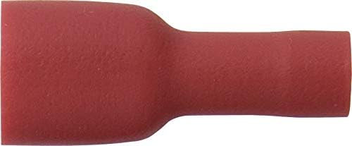 Electrical Connectors - Female Insulated Electrical Spade Crimp Connector Terminals Red