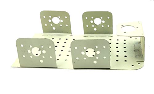 Image of INVENTO Metal Chassis 4 Wheel Platform 200x105x50mm + 1000 RPM DC Motor + 75x13 mm Wheel Robot Smart Car DIY