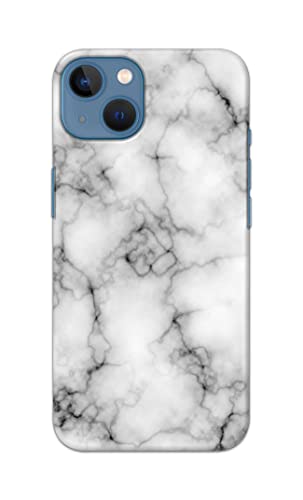 Image of Light White Marble Texture Natural Pattern Hard Back Case Cover for Apple iPhone 13, A2633, A2482, A2631, A2634, A2635 Back Cover -(J5) VNS2230