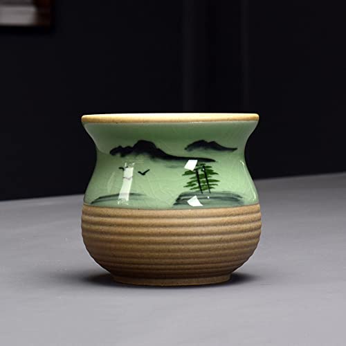 Pot de plante succulente pour décoration de bureau et jardin intérieur en céramique de glace