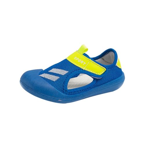 Zapatillas ligeras para niñas, acolchadas, transpirables, ligeras, antideslizantes, suela suave, de secado rápido, para playa, piscina, verano, vacaciones, correr, zapatos deportivos, Blue, 26 EU