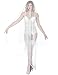 FeelinGirl Mujer Sexy Moda Corsé Bustier Vintage Elegante Shapewear Cinta Ajustable Blanco...