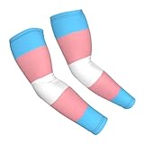 FCYDMN LGBT Arm Sleeves Pride Rainbow Arm Sleeves Transgender Flag Arm Guard Tattoo Cover Up Sun Protection Arm Guard Ice Silk Gardening Sleeves