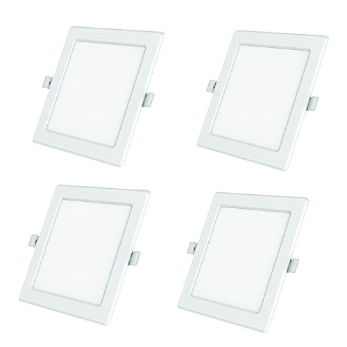 Polycab 6W LED Panel Light Scintillate Edge Slim Square Smart Offers Bright Lumination Long Lifespan No Harmful Radiation (Neutral White, 4000K, 4 PCS, Cut Out: 3.93 Inches) For Rs. 535 @ 79 %