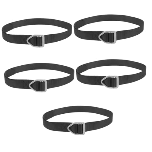 VICASKY 5pcs Men Canvas Belt Military Style Hiking Belt Heavy Duty Work Outdoor Accessory for Men