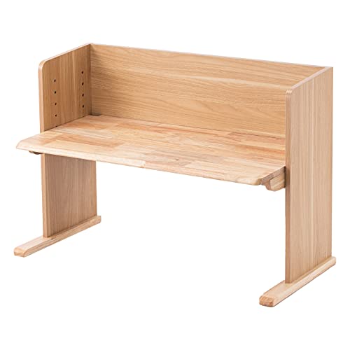 サンワダイレクト ローデスク 木製 高さ6段階 天板幅90cm×奥行45cm