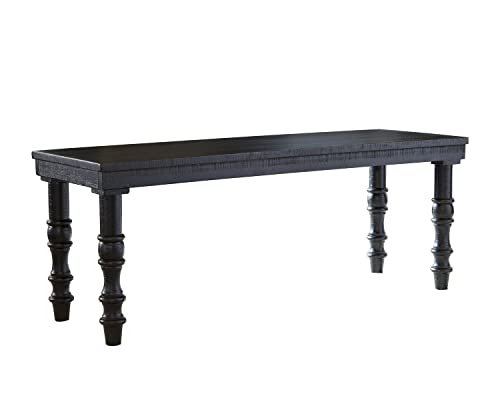 Signature Design by Ashley Dannerville Rustic Cotage Accent Bench, Antique Black