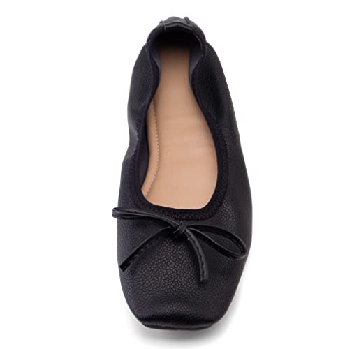 Quimeir Women's Flats Shoes Square Toe Comfortable Slip On Flats for Girls3