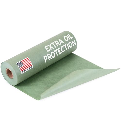 Image of 9 inch x 60 Yards (180 feet) Green Masking Paper with Extra Oil Protection for Automotive Painting Industries - Made in USA Masking Paper for Painting Cars, Protection from Splatter