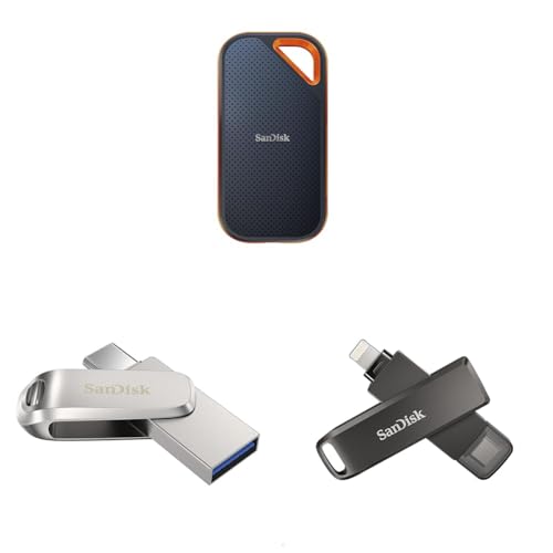 Image of SanDisk 2TB Extreme Pro Portable SSD 2000MB /s R /W, Upto 3 Meter Drop Protection with IP65 Water and