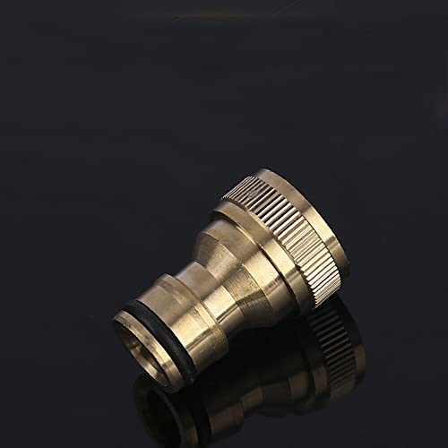3/4 Inch Threaded Brass Tap Adaptor Garden Water Hose Quick Pipe Connector. Practical Design #TOP3