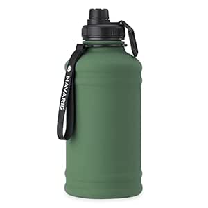 Navaris Stainless Steel Water Bottle - 2.2 Litre (74.4 Fl Oz - View #5