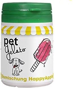 petGelato Eismischung - in der Sorte: HappyApple mit Molke - 44g - Hundeeis/Katzeneis/Pferdeeis