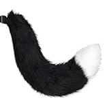 Cola de peluche detalle disfraz cola unisex estilo anime declaración de moda, N.º 6, Talla única