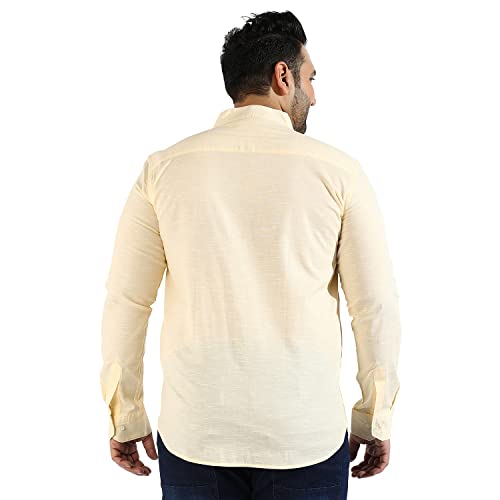Image of CAHOOT Instafab Plus Men's Button Up Regular Fit Shirt for Casual Wear | Modern Clothing Shirt Crafted with Regular Sleeve, Comfort Fit & High-Performance for Everyday Wear
