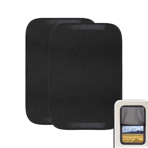 Pare-soleil de porte et fenêtre de camping-car – Abat-jour fin pliable pour porte de camping-car, rideaux isolants pour van de voyage, camping-car,...