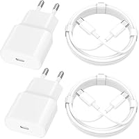 [Apple MFi Zertifiziert] iPhone 17 Schnellladegerät und Ladekabel, Rombica 4Pack PD3.0 20W USB-C Ladegerät Type-C Netzteil Stecker mit 2M Type-C Kabel für iPhone 17/17 Pro/17 Pro Max/16/16 Pro/15/iPad