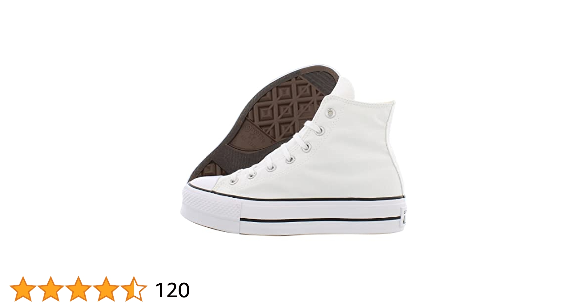 Converse Chuck Taylor 24cmホワイト厚底　未使用 Converse Chuck Taylor All Star Lift Hi White Black Platform