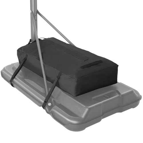 Heavy Duty Weighted Base Anchor for Basketball Hoops - Weather Resistant Durable Design Holds 200+ lbs Standard Size Black