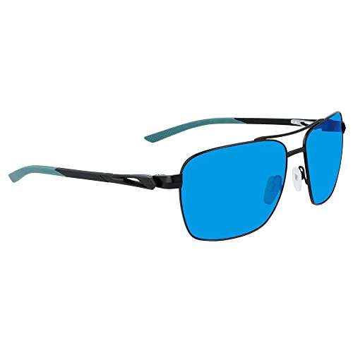 Nike Club Premiere-P DQ0920 011 Sunglasses Black Polarized Blue Mirror 58mm4