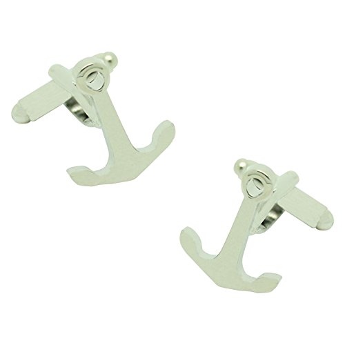 Gemelos Ancla Barco de joyería náutica y accesorios de camisa para trajes de caballero