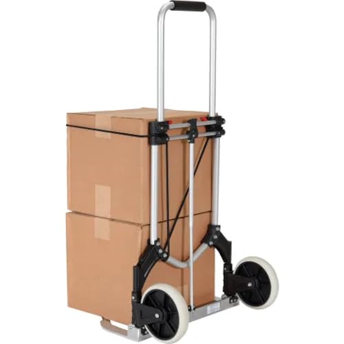 Carretilla plegable de mano de aluminio con ruedas de poliuretano miniatura 3