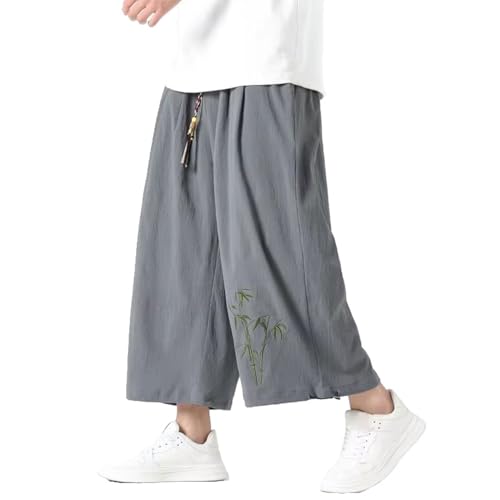 Pantalon d'été décontracté homme léger taille élastique mode casual
