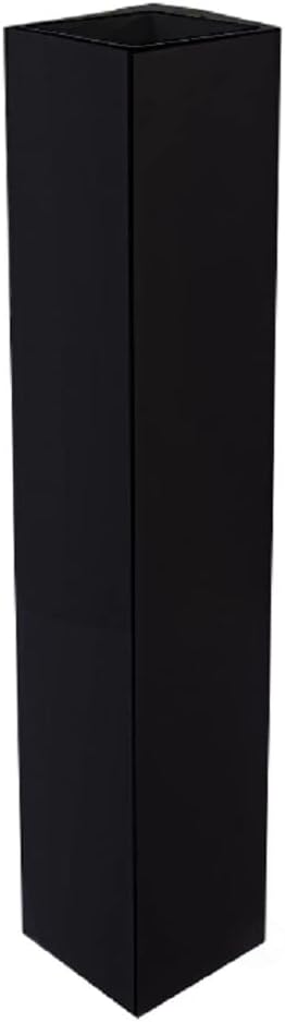30 inch Tall Rectangular Wooden Modern Floor Vase - Sleek Contemporary Decor Accent for Living Room, Bedroom, Hallway and Entryway - Handcrafted Decorative Display Piece with Elegant Design image 3