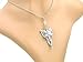 PPX 2 Pcs Leaf Pendant Chain Necklace Princess Chain with Transparent Jewelry Box