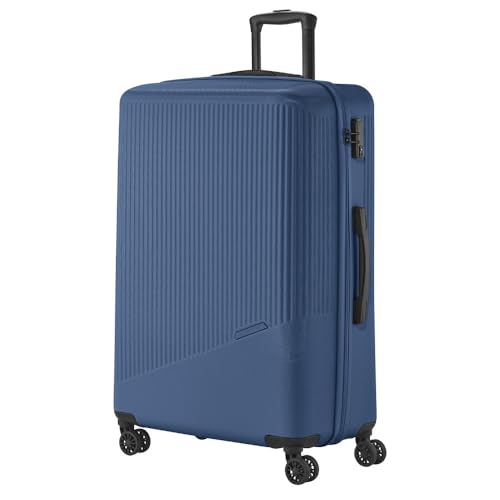 Travelite 4-Rad Hartschalenkoffer groß 96 Liter, Gepäck Serie Bali: ABS Hartschalen Trolley mit TSA Kombinationsschloss, 77 cm