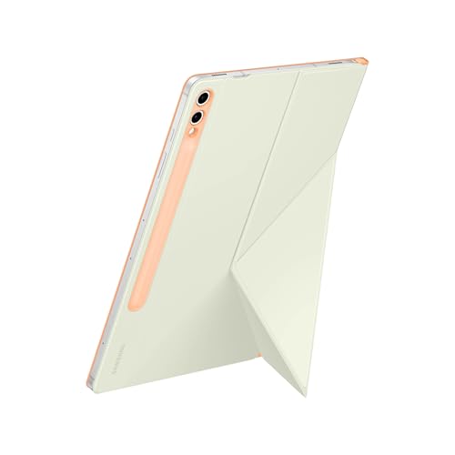 Image of SAMSUNG Galaxy S10+ | Tab S9+ | S9FE+ Smart Book Cover, Tablet Protection Case, Portrait and Landscape Modes, Detachable Platform, Auto Screen On /Off, US Version, Orange
